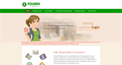 Desktop Screenshot of poundstillpayday.co.uk